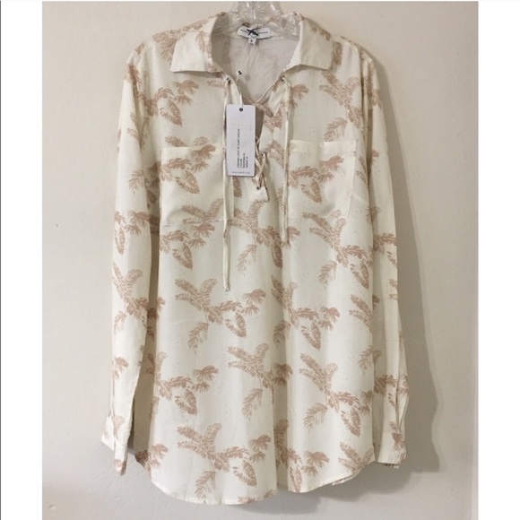 Teeink Ivory Havana Lace up Front Tunic Dress - Picture 2 of 8